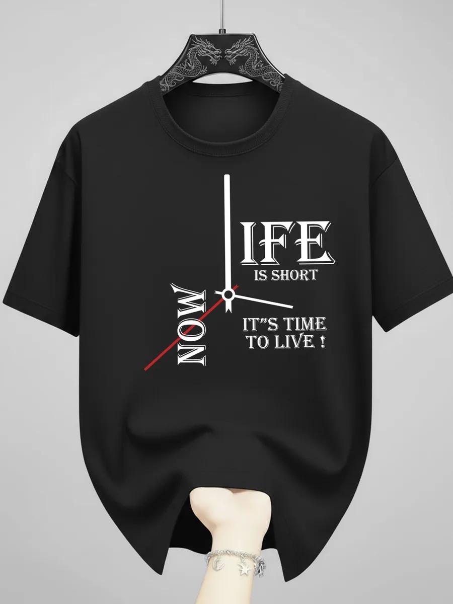 White Han T-shirt with print cotton M