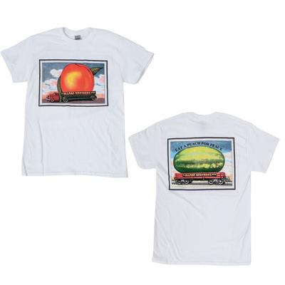 1992 The Allman Brothers - EAT A PEACH FOR PEACE Weißes Nachdruck-Shirt