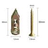 50/100 Pcs Self Drilling Drywall Anchors with Screws Expansion Nail Self-Tappe Screw Kit Heavy Duty Metal Wall Anchors