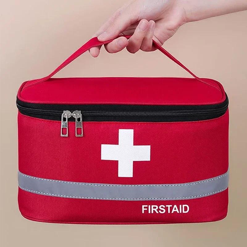 Compact Emergency Medical Kit with Travel-Friendly Medicine Organizer