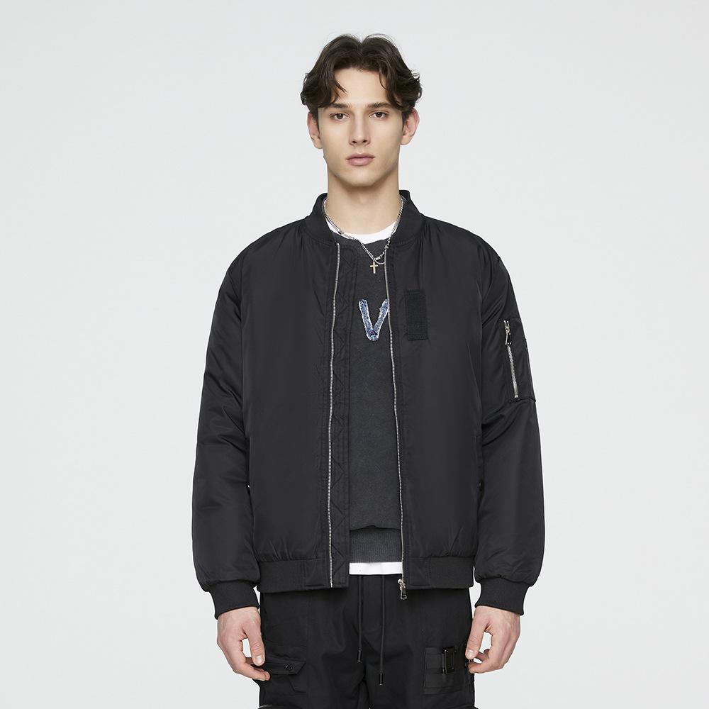 Neue Winter Verdickte Amerikanische Retro Jacke Stehkragen Pilot Locker Lässig Baseball Uniform Jacke