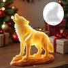 Wolf Howling Shape Candle Silicone Mold Animal Wolf Shape Resin Mold Head Up Standing Wolf Gypsum Mould Craft Molds