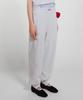 Minasu Track Logo Waffle Jogger Pants_White Melange