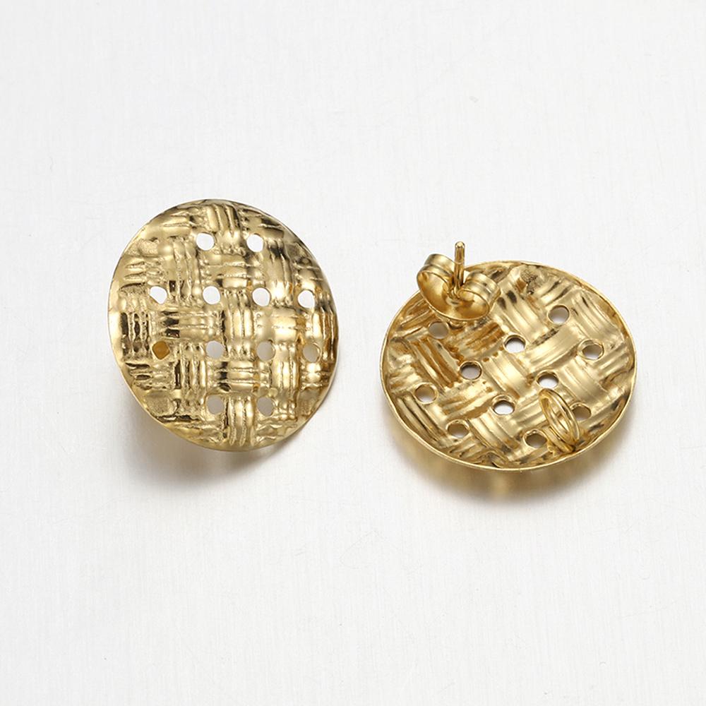 10 Stück Edelstahl-Ohrhaken im böhmischen Stil für Schmuckherstellung, DIY-Ohrringrohlinge aus geometrischen Formen