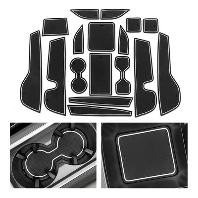 Car Gate Slot Mat for Mitsubishi Outlander 2023 + Anti-Slip Door Groove Cup Pad Interior Accessories Coaster