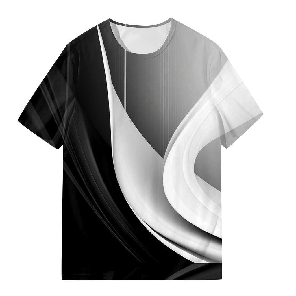 Pánské tričko s krátkým rukávem a potištěným letním kulatým výstřihem Top Trend ležérní mikina