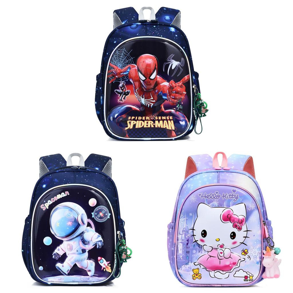 Elsa Kuromi Spider Man Einhorn Rucksack mit atmungsaktivem Oxford-Gewebe für Kindergartenkinder