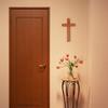 Natural Ash Wood Cross Redwood Color Christian Wood Cross Gift Jesus Wall Hanging