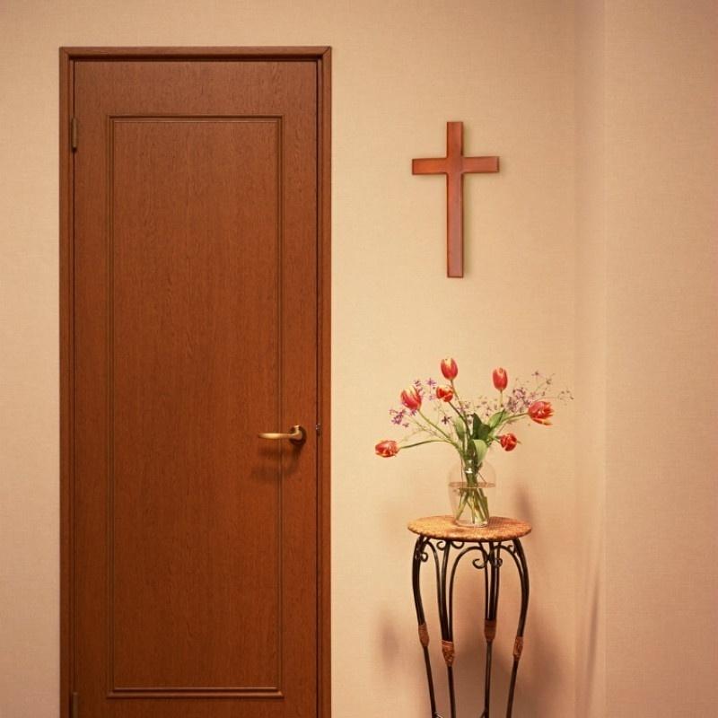 Natural Ash Wood Cross Redwood Color Christian Wood Cross Gift Jesus Wall Hanging