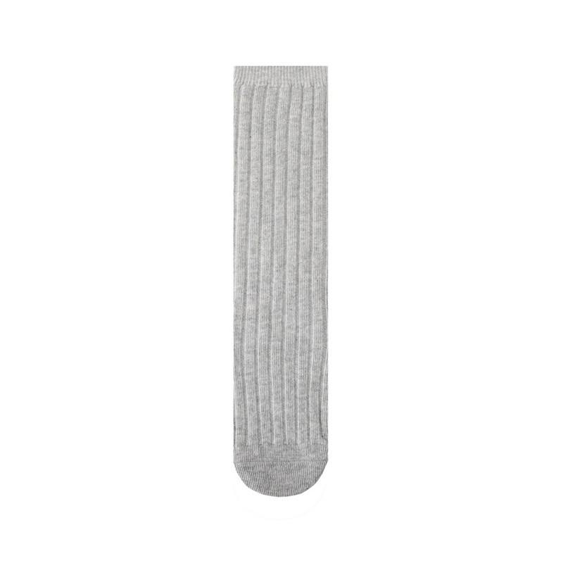 Soft Cotton Ribbed Knee High Socks for Baby Toddler Kids Breathable Solid Long Leg Warmers for Newborn Boys and Girls