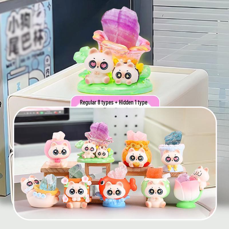 Qingqiu Nine-Tailed Fox Blind Box Figurine - Trendy New Year Gift & Desktop Decoration