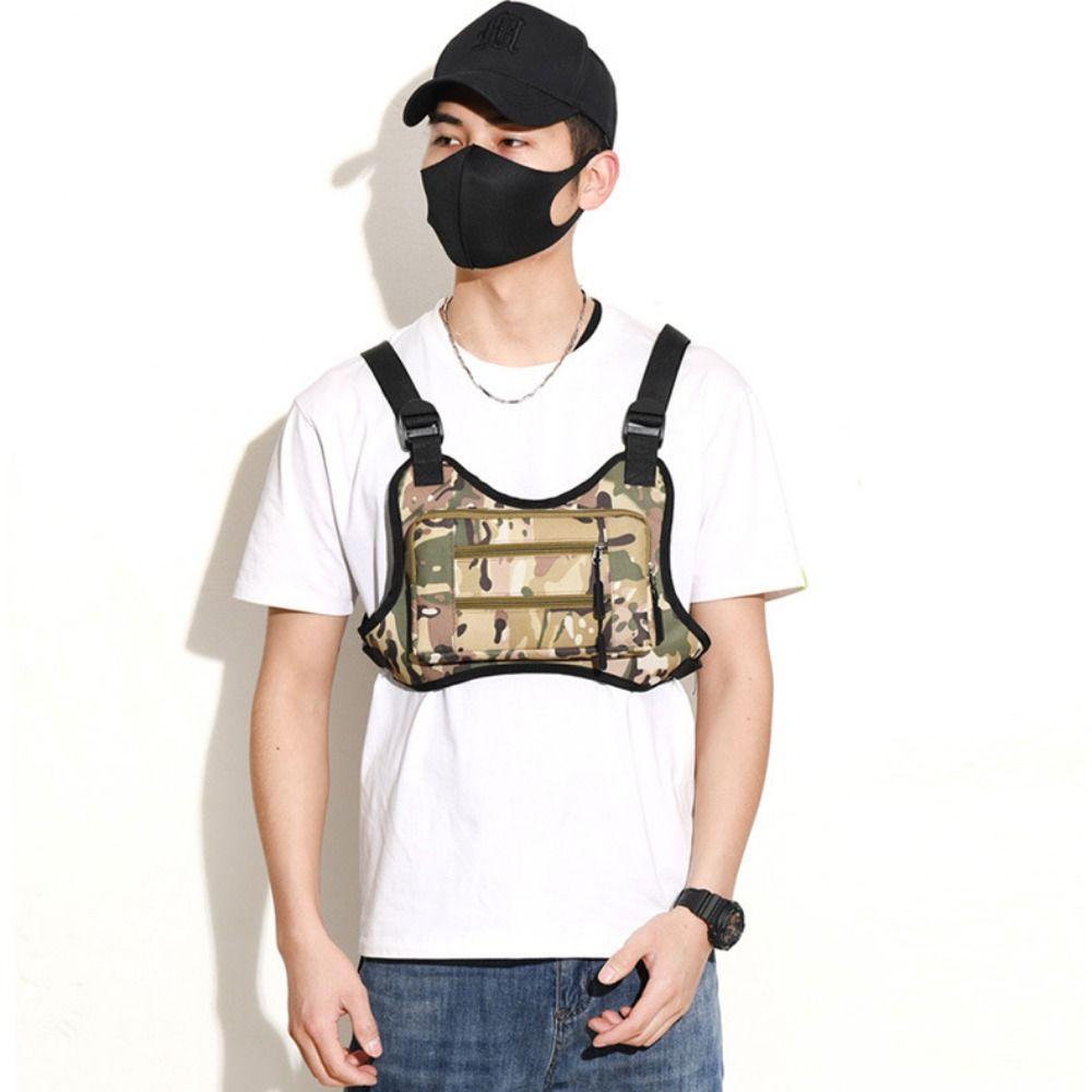 Multi-functional Sports Vest Bag Water Resistant MOLLE Chest Bag  Cycling