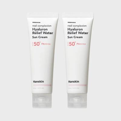 Real Complexion Hyaluronic Relief Water Sun Cream 50ml X 2
