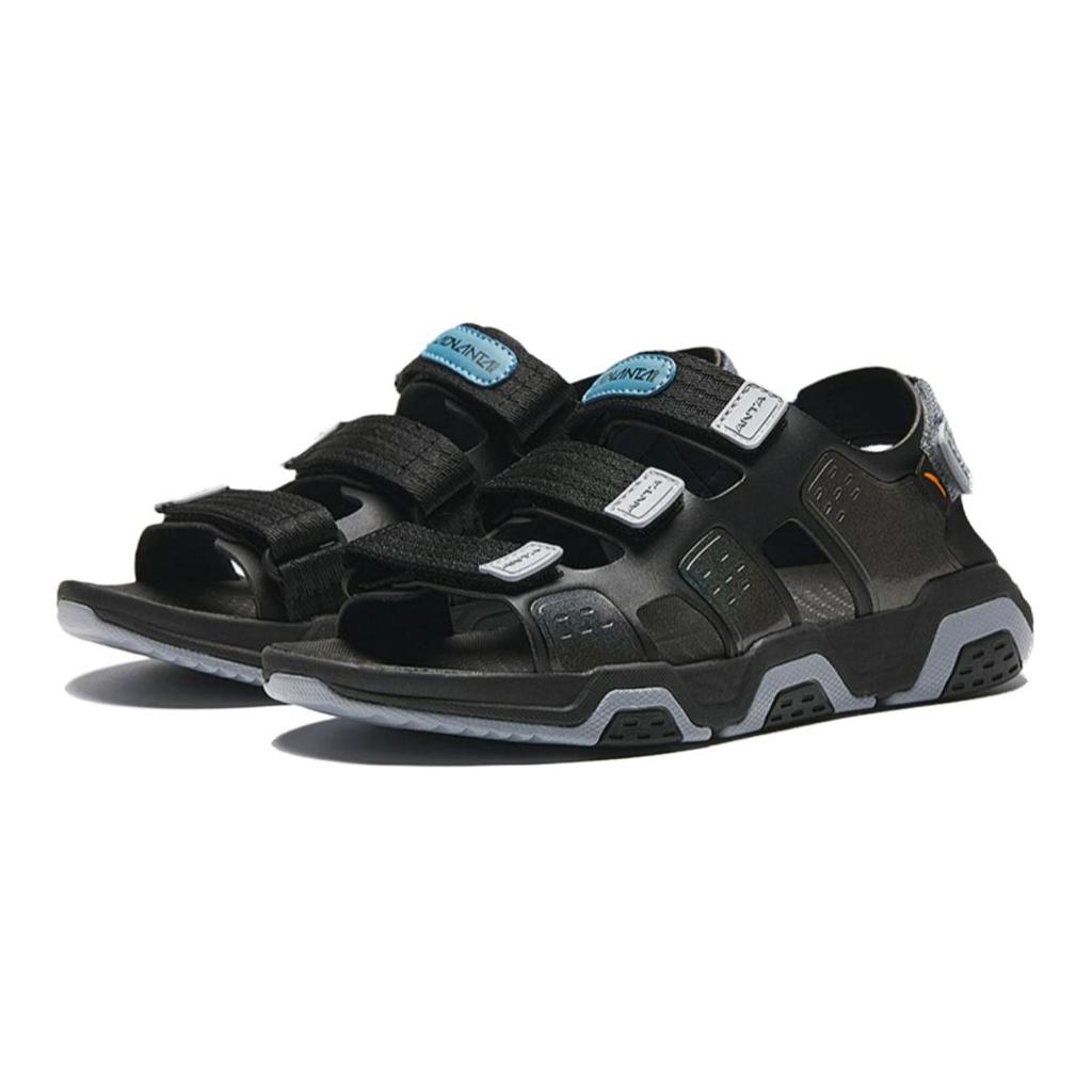 Anta Durable Breathable Kids Sandals Kids Footwear Black Gray 312436914-4