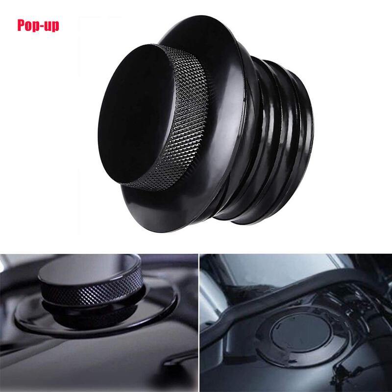 Motorcycle Fuel Tank Pop-Up Gas Cap Cover For Harley Dyna Super Glide CVO Softail Fat Bob FXFB FXFBS FLSTF FLFB Accessories Gas Tank Doors 4