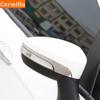 Carmilla 2 Stück/Set ABS Chrom Auto Rückspiegelabdeckung Rückspiegel Zieraufkleber für Ford Ecosport 2018 Zubehör