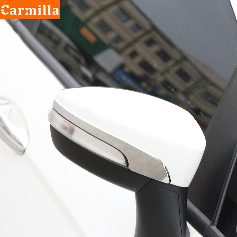 

Carmilla 2Pcs/Set ABS Chrome Car Rearview Mirror Cove Rear View Mirror Trim Sticker for Ford Ecosport 2018 Accessories