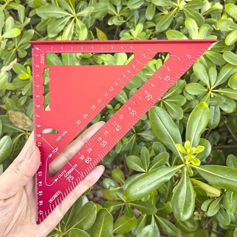 

Треугольная линейка 7 дюймов, измерительный инструмент, столярный набор из алюминиевого сплава, квадратный угол, деревообрабатывающие инструменты, попробуйте квадратную треугольную метрическую систему