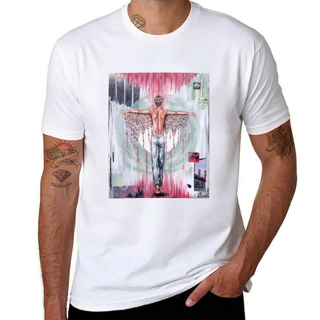 Into the Light TShirt Basic Simple Design Short Sleeve Shirt