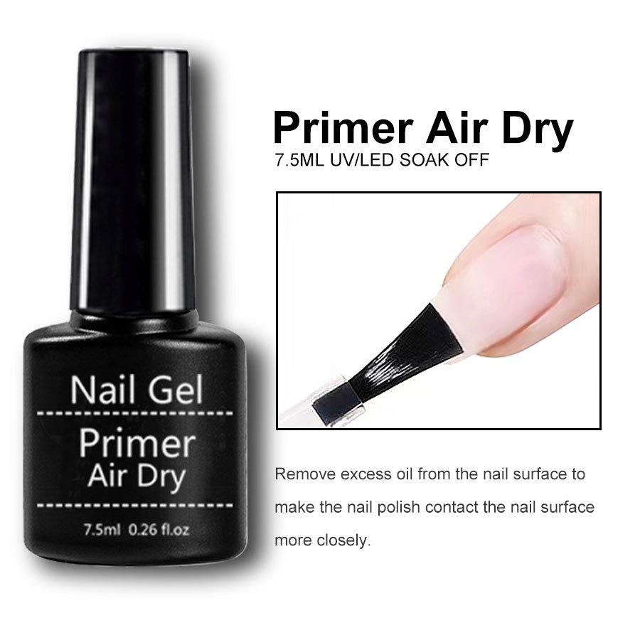 Nail Art Gel Set: No Wipe Top & Base Coats, Matte Top, Bonding Agent