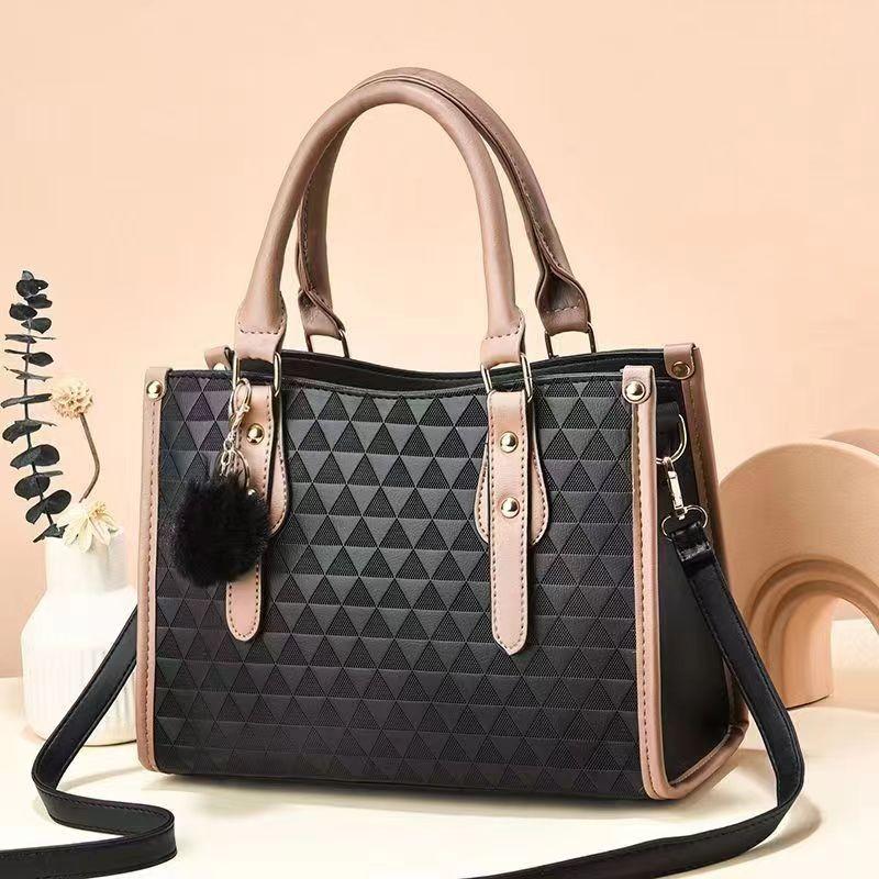 Stylish And Trendy Multi-layer Large Capacity Womens Shoulder Crossbody Bag чёрный