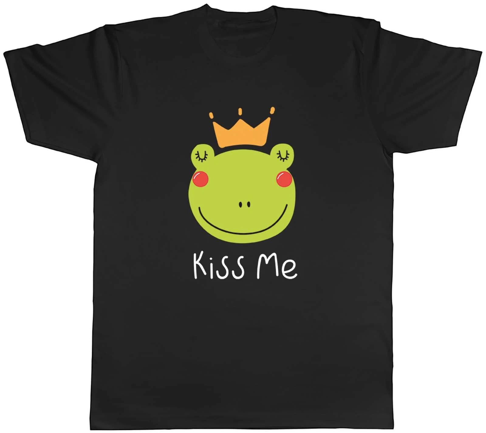 Frog Prince Mens T-Shirt Funny Kiss Me Toad Tadpole Unisex Tee Gift XXXL