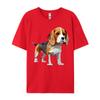 Unisex TShirt Beagle Low Poly Tshirt HuUnisex Friend Dog Printed Tshirt Camisas Basicas Hombre Grpahic Tee