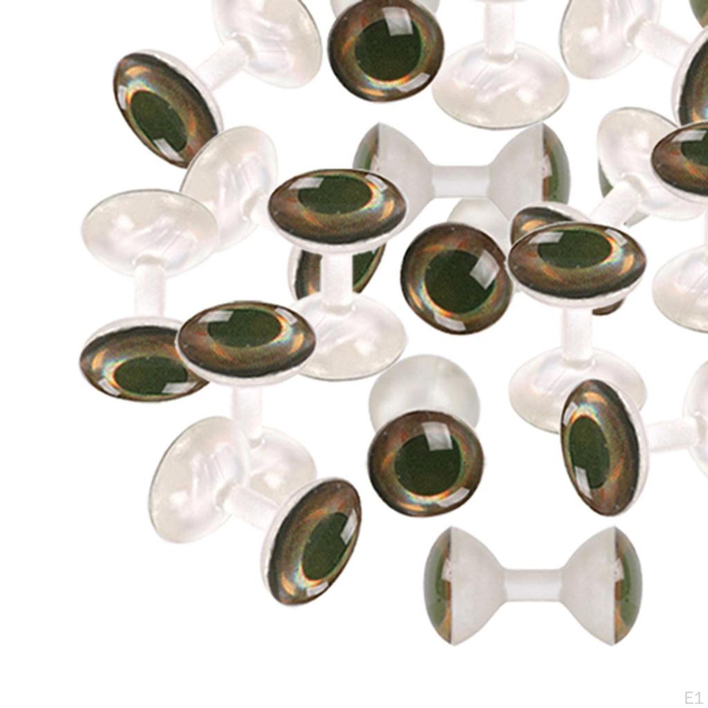 Tying 5pcs Painted Eyes Dumbbell Rounded Beads Material Transparent D ( Color Is )