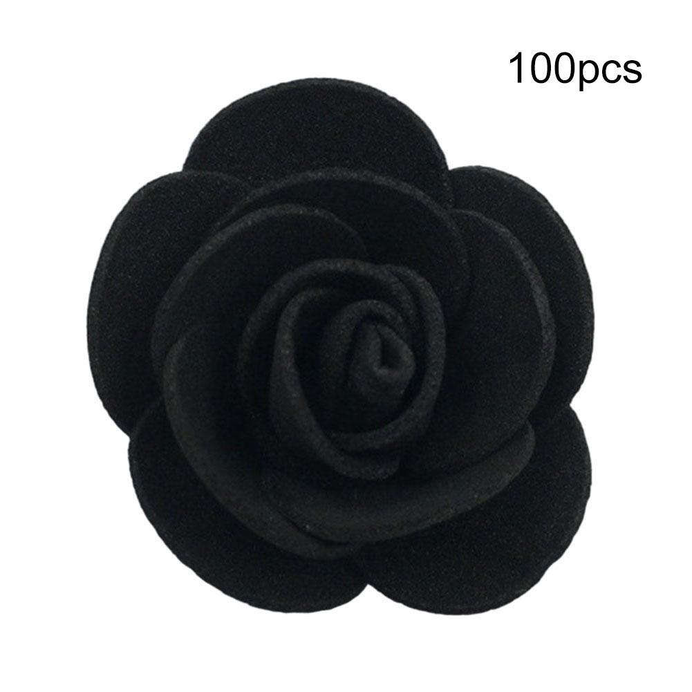 

100 шт искусственные головки роз пенопласт 3,5 см искусственные цветы для розового медведя подарок на день святого валентина свадебная вечеринка своими руками цветочные украшения чёрный