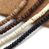 110/300pcs Natural Wooden Beads Coconut Shell Loose Flat Round Wood Beads For Jewelry Making DIY Necklace Bracelet Accessories