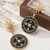 Temperament snail-shaped button earrings, light luxury and exquisite earrings.