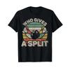 Who Gives A Split Retro Bowling Bowler Team Funny T Shirt Vintage Streetwear Casual Versatile Breathable