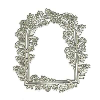 Leaf Frame Die Cut Metal Embossing Stencil Carbon Steel Cutting Dies for Card Making Scrapbooking Art Craft Project