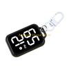 F26C Portable Keychain Electronic Clock For School Exams Miniature Digital Pocket Watch With Durability Plastic Construction