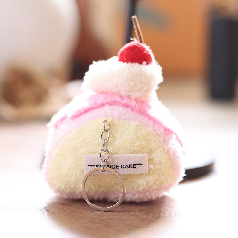 

Милый мультяшный торт, плюшевая игрушка, брелок, мягкая набивная кукла, брелок, подвеска для сумки, прекрасное подвесное украшение, подарки для девочки