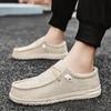 Men Shoes Casual Canvas Loafers Shoes Light Breathable Flats Leisure Male Vulcanized Shoes Walking Sneakers Plus Size