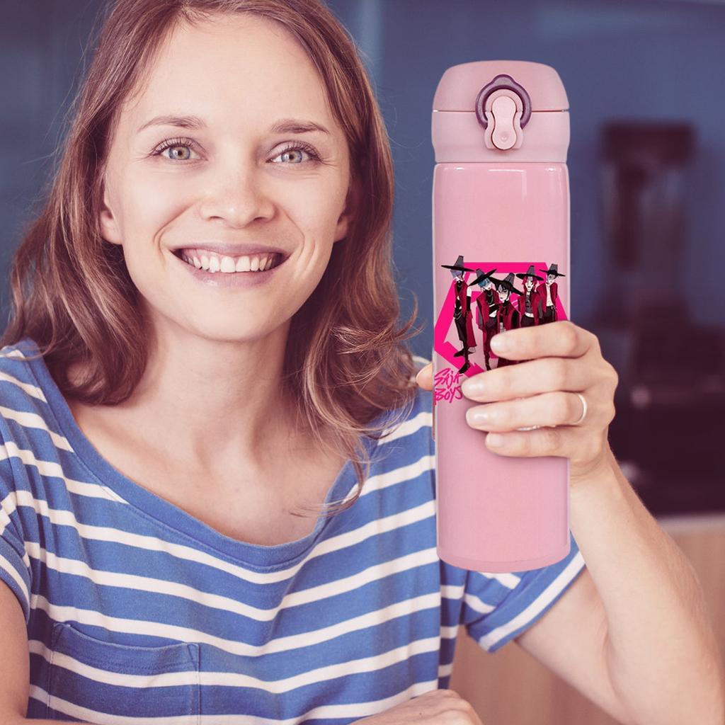 500ml Stainless Steel Bounce Cup Car Cup