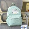Schoolbag Milk Fufu Clear Light Blue Cute Cat Schoolbag Cute Little Fairy Summer Shopping Eye-catching Small Backpack