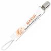 Planetee Pacifier Clip for Name MARTIN Adorable Baby Especially When I Sleep Boy Rabbit | Pacifier Clip Birth Gift