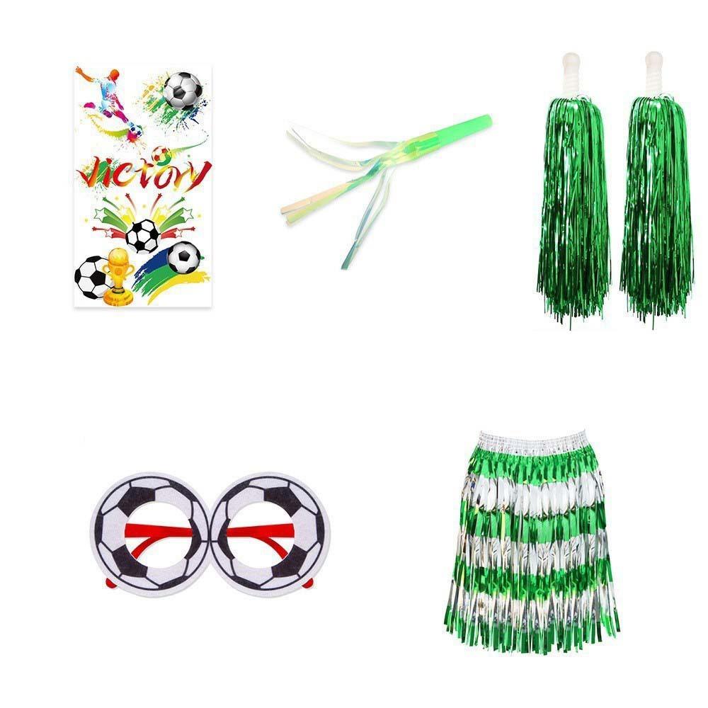 Eco-Friendly Football Fan Costume Set Lightweight Sports Event Noise Maker  Cheerleading