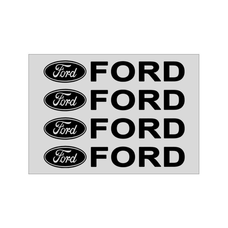 4 ks Samolepka 3D kliky dveří auta Samolepky na pneumatiky a zpětná zrcátka pro Ford Focus Mk2 Mk3 Fiesta Ranger Mondeo S-MAX Kuga Mustang