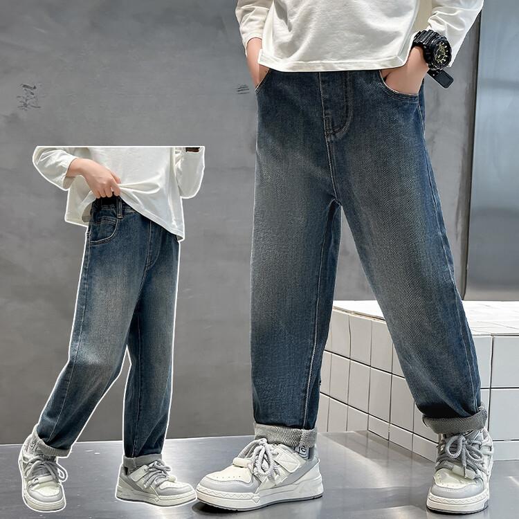 Boys' Denim Pants Spring and Autumn Dad Pant Boys' Children's Jeans Trendy Children's Jeans Loose