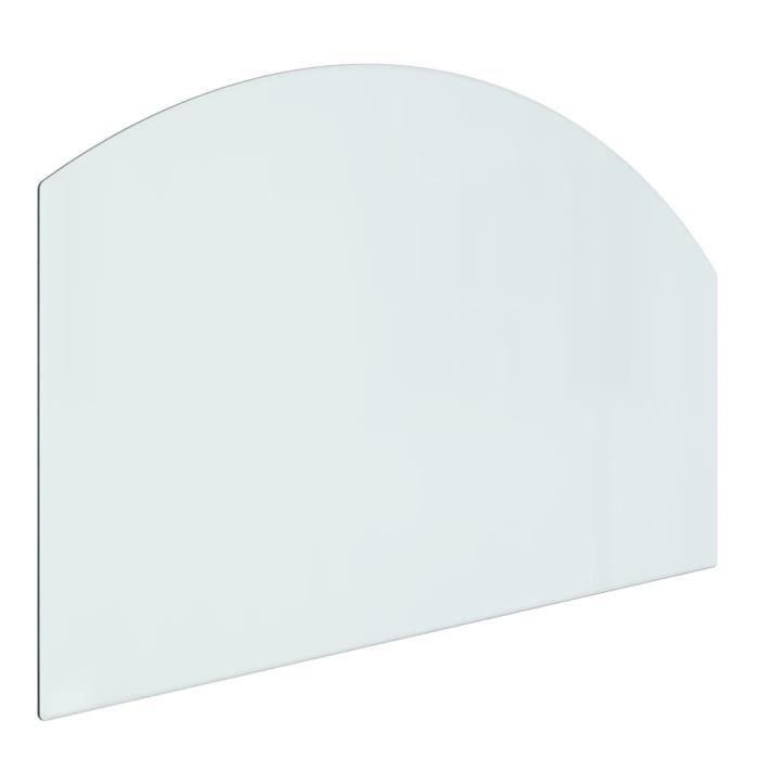 VidaXL Glass Plate for Fireplace 80x50 Cm 324151