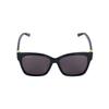 Balenciaga Double Logo Black Frame Gray Square Sunglasses Unisex Sunglasses BB0102SA-001