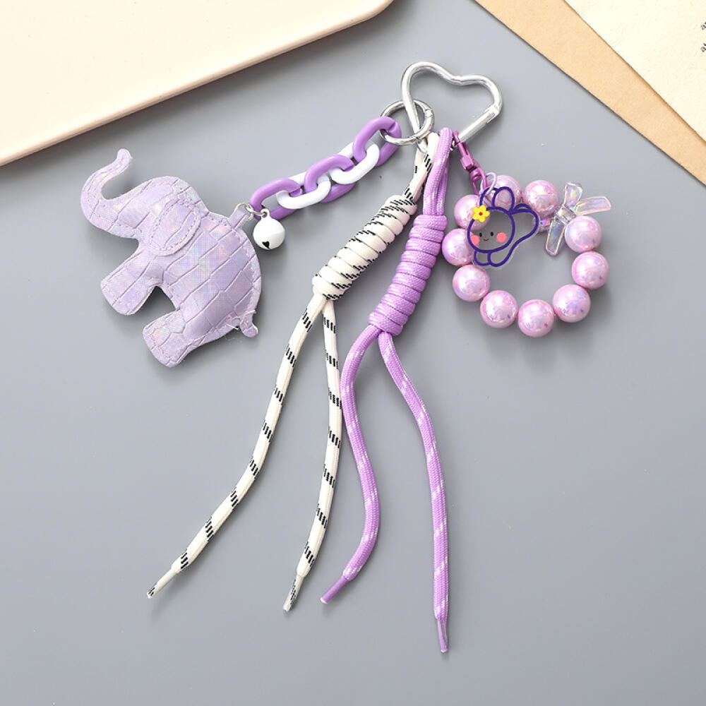 Corrente Pingente de Celular com Laço de Renda e Contas Acessórios Estética Sapatilha de Ballet Decoração de Bolsa de Câmera Chaveiro Presente