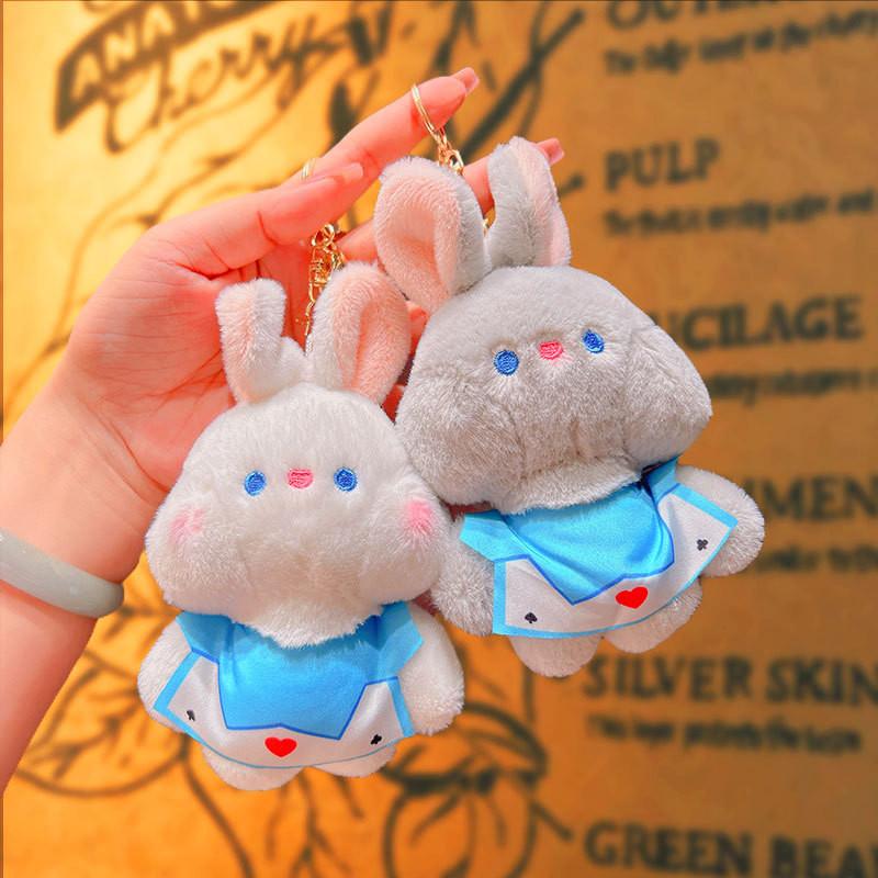 Adorable Plush Bunny Keychain Toy Soft Lilith Rabbit Doll Stuffed Animal Bag Charm