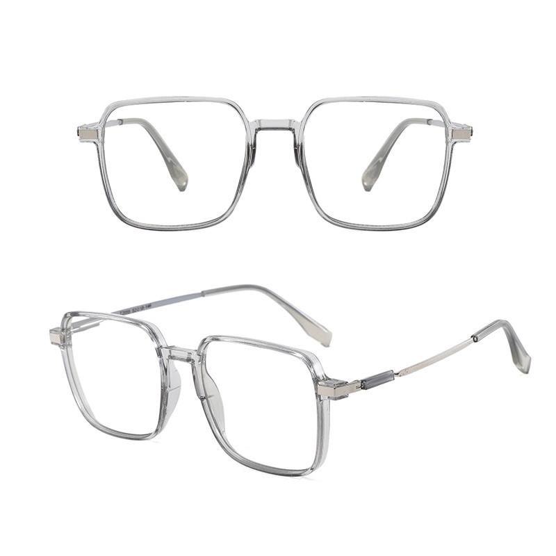 Photochromic Anti Radiation large frame Glasses Shades Transition Eyeglasses Korean Replaceable Lens women resistant Glare flat mirrors Eyewear