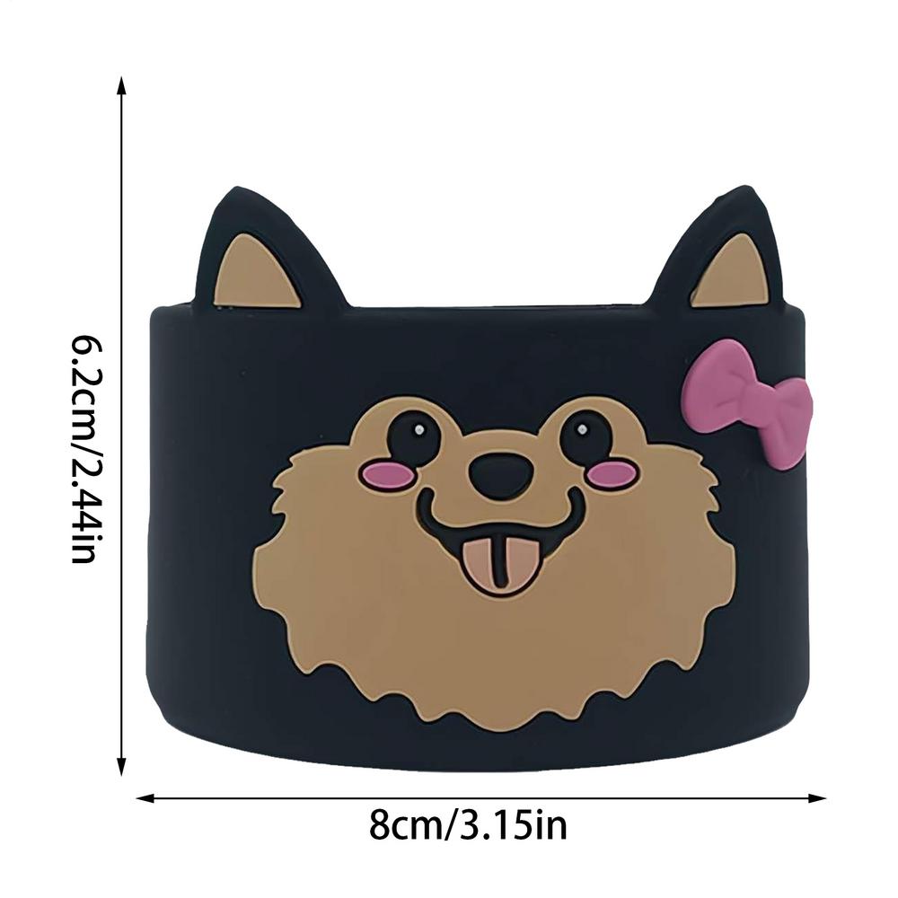 Silicone Bottle Bottom Sleeve Cup Accessory Cartoon Anti-Slip Water Bottle Pad Heat Insulation Sports Cup Cover for Tumbler