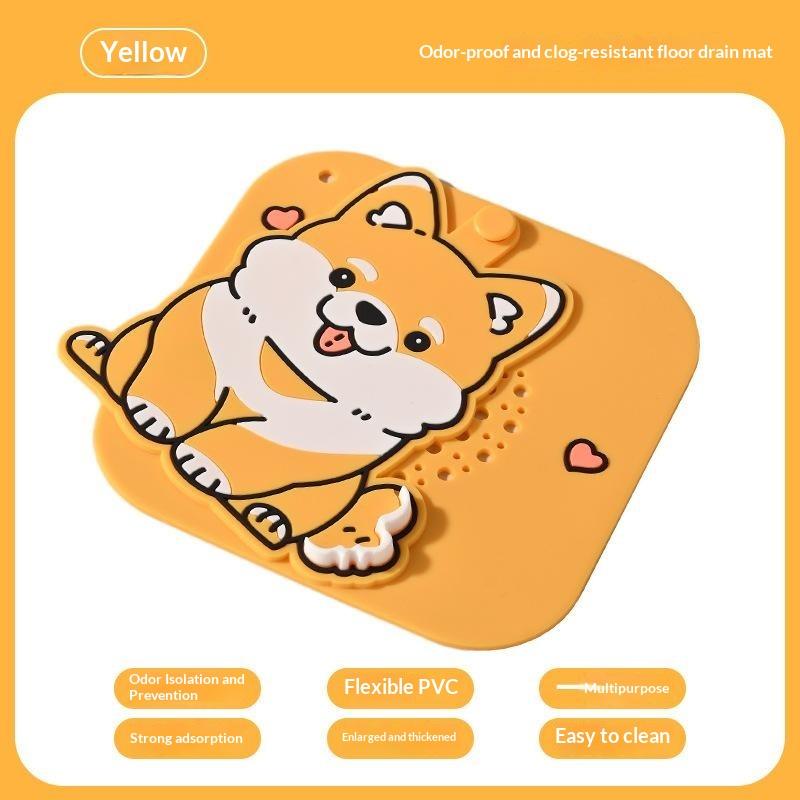 Silicone Bathroom Deodorizing Drain Cover Reusable Waterproof Odor Sealing Drain Mat for Kitchen Toilet Laundry Sink