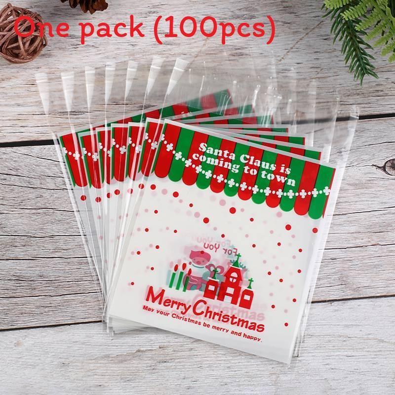 Christmas Sealing Self Food Bag Oxidation Resistant Design Sweets Candies Hard